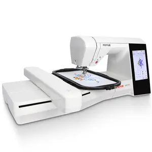 FEIYUE FY777 Computerized Sewing and Embroidery Machine, Large Embroidery Field, Auto Thread Cutter, Free Arm, Hoop Set, Kit for Home Use, Dual LED Light, Heavy Duty, Multi-Function
