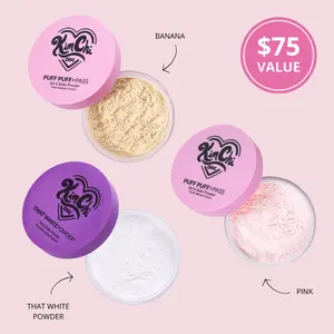 Color Correcting Trio - Banana, Pink, and That White Powder Puff Puff Pass Bundle