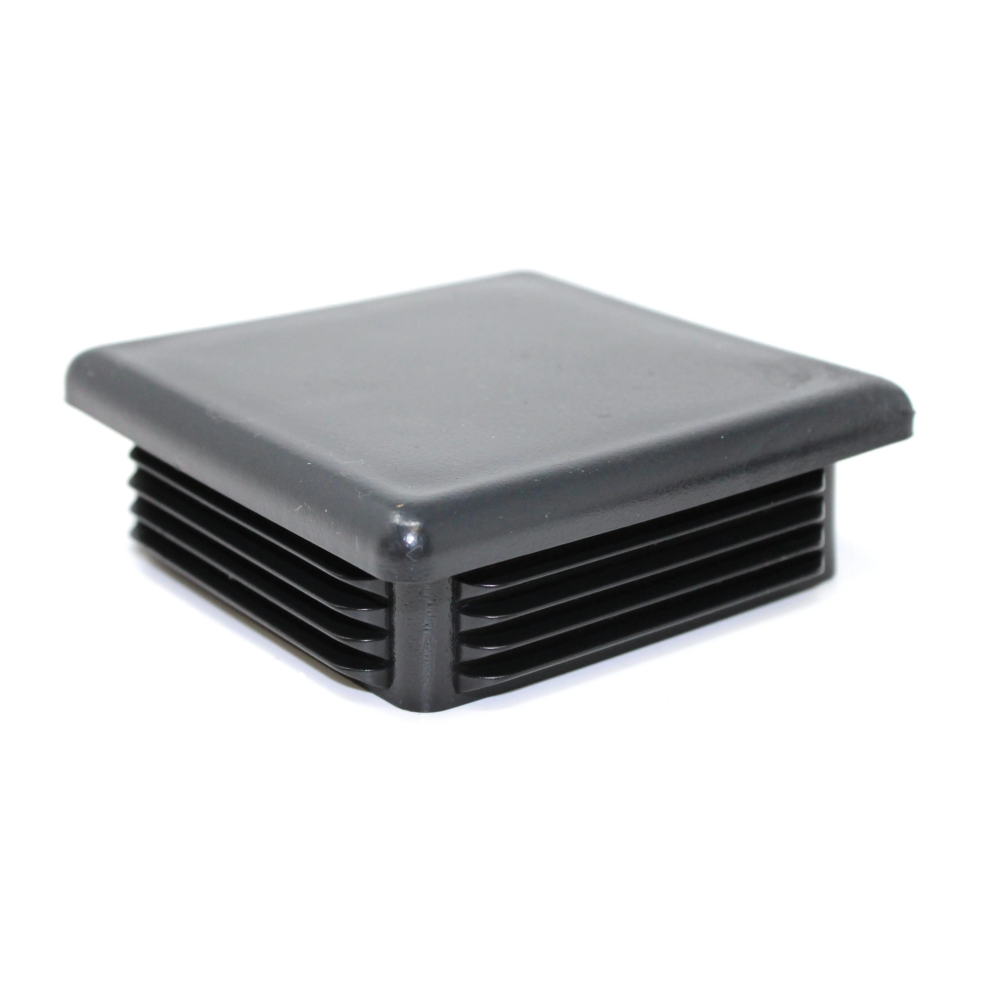 Tubing Caps 4" Square Black Plastic 4x4 inch, Finishing Plug, Pipe Tubing End Cap, Durable, Universal