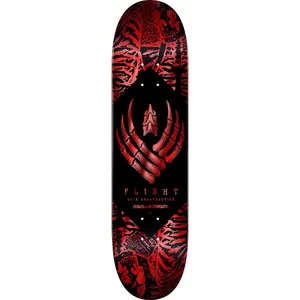 Powell Peralta Skateboard Deck Flight 243W Skeleton Red Foil 8.38" x 32.08"