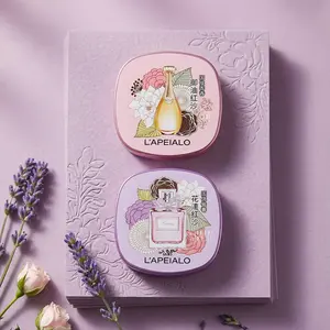 L'APEIALO Solid Perfume Balm for Women - 2 Pack Travel Size Balm | Alcohol-Free | Fresh Floral, Sweet Floral | 0.17oz Each