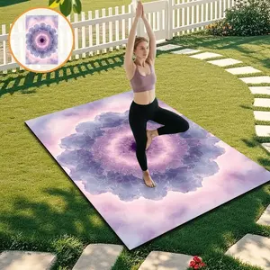 Dream Yoga Mat for Women, Non-Slip Wide Thick Home Fitness Mat, Portable Outdoor Sports Mat for Beginners, 1pc Jit