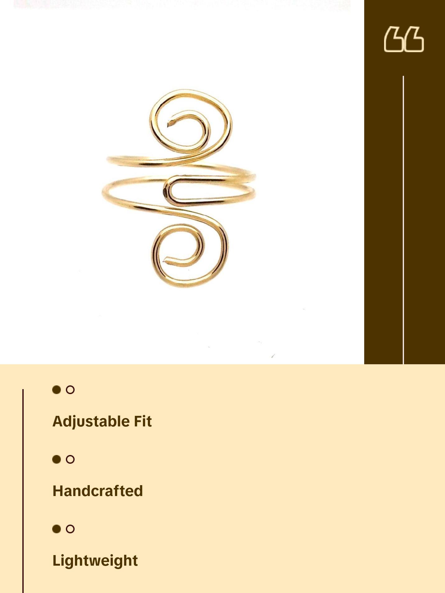 Toe Ring - 14 k Gold Filled or Sterling Silver - Adjustable