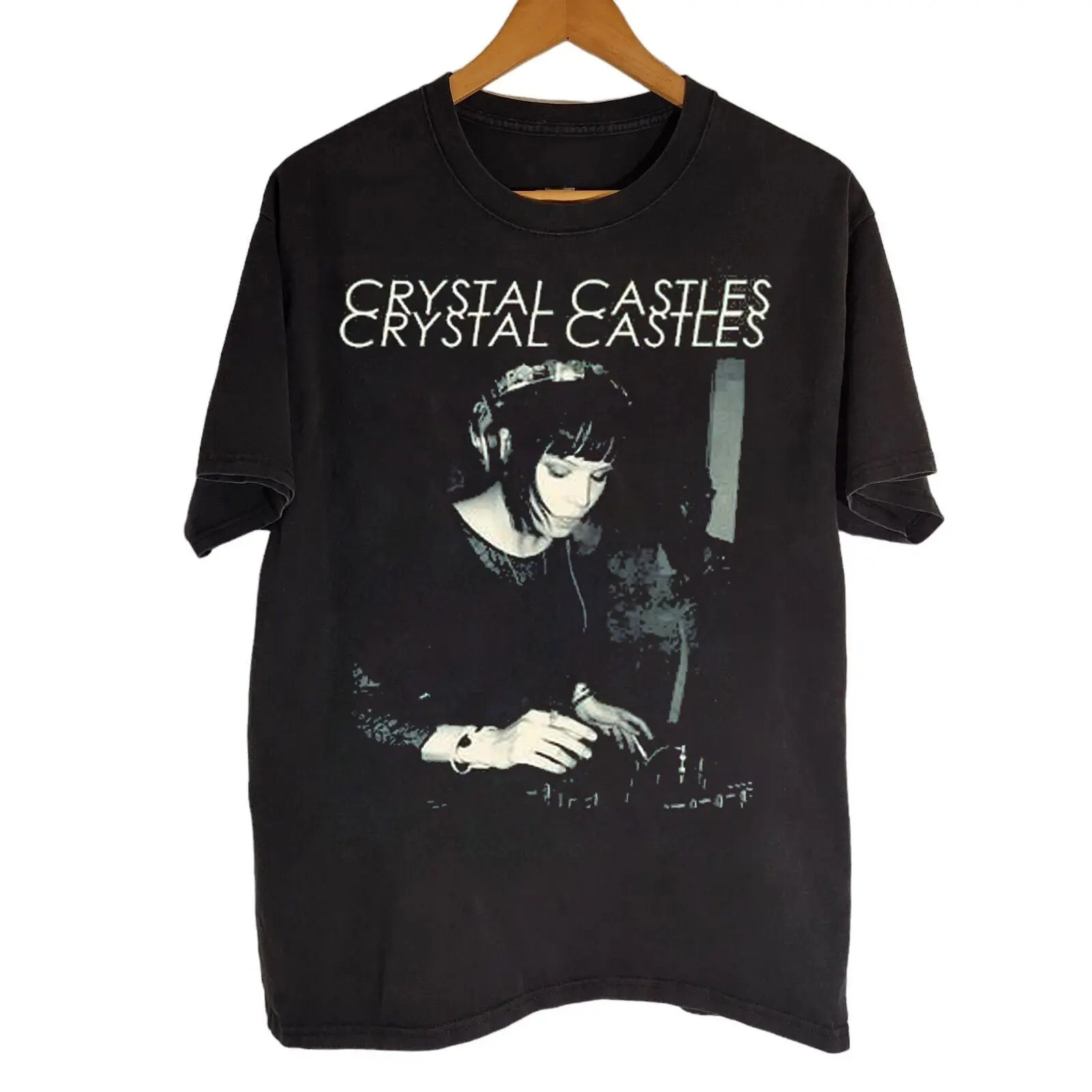 Crystal Castles Music Tour Shirt, 90s Crystal Castles Music Band Tee Shirt