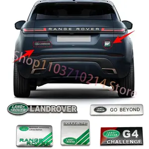 Personalized Custom 3D Car Sticker Alloy Metal Decal, Compatible with Discovery 2/3/4, Range Rover, Freelander, Sv, Svr, Velar Accessories