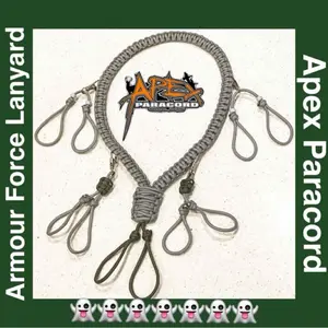 Hunting lanyard extra bulky natural handmade using paracord fast shipping high quality gear gifts for men women hunting accessories for duck hunting and deer hunting