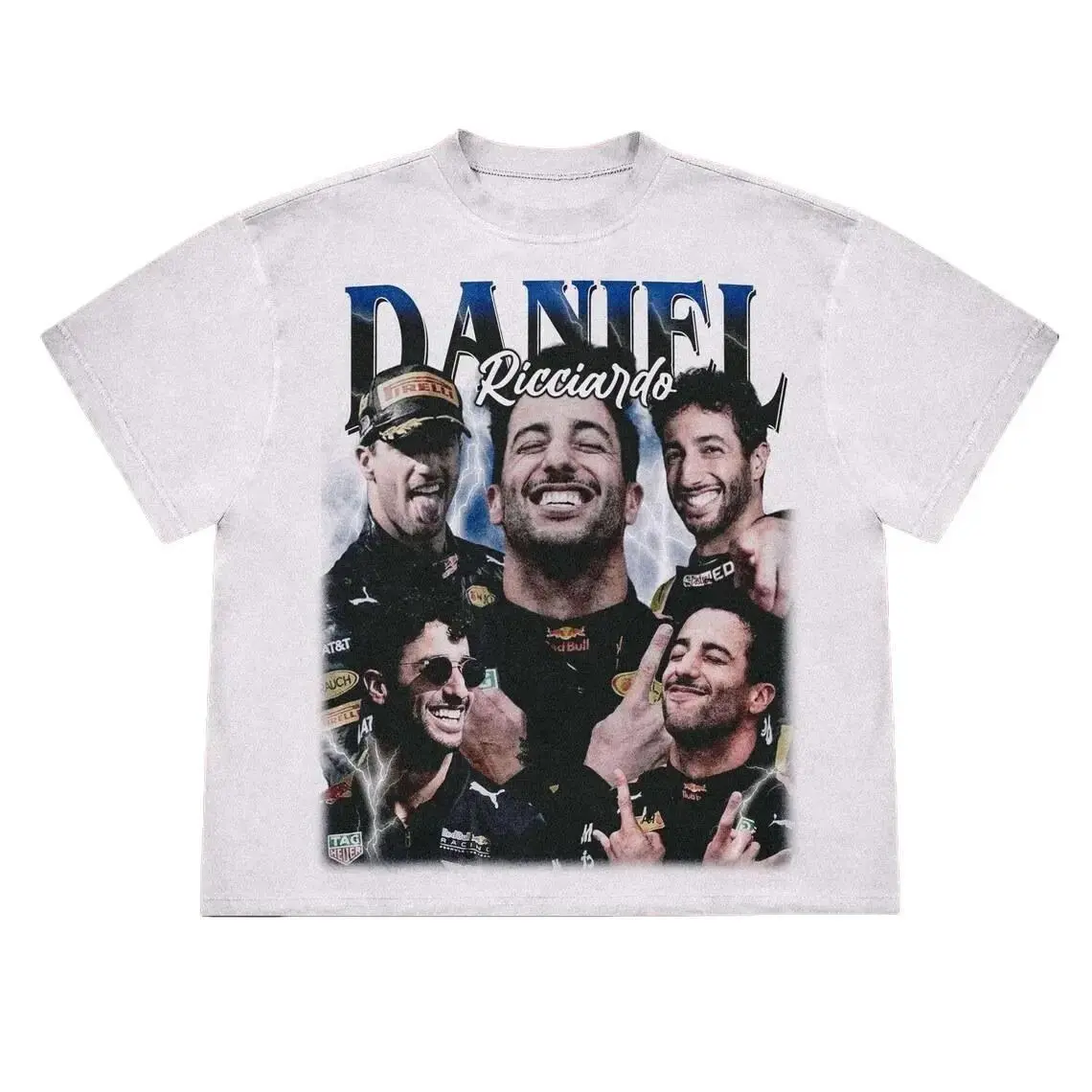 Vintage Daniel Ricciardo Racing T-Shirt, 90s Retro Tee, Washed Distressed Graphic Unisex Shirt, Perfect Gift for Motorsport Fans