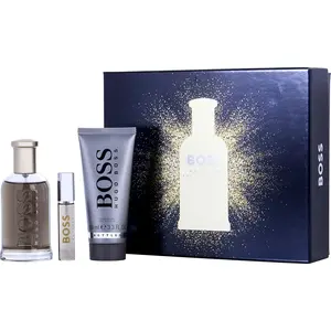 Boss #6 Set-Eau De Parfum Spray 3.3 Oz & Shower Gel 3.3 Oz & Eau De Parfum Spray 0.33 Oz Mini For Men