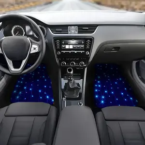 Starry Sky Pattern Car Floor Mat, Car Interior Decoration Accessories, Car Interior Accessory, Universal Car Front & Rear Floor Mat, Easy To Clean, Perfect for Car Decor