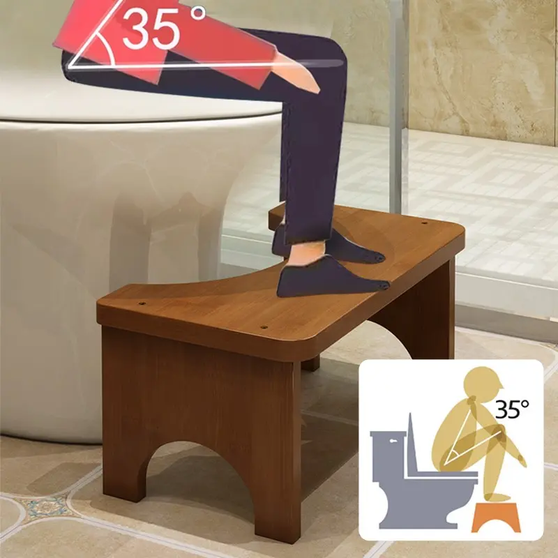 7-Inch Bamboo Toilet Seat, Ideal for Men and Women, Improves Posture for Better Health, Stylish Natural Finish, Perfect for Any Modern Bathroom Decor, Toilet Accessories, Toilet Parts
