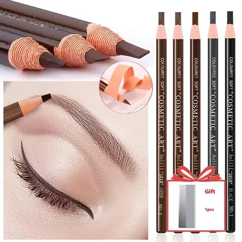Eyebrow Pencil Waterproof Eyebrow Enhancers Long Lasting Brow  Cosmetics Professional Makeup Brow Lift Feather Eyebrow Pencil Daily Flawless