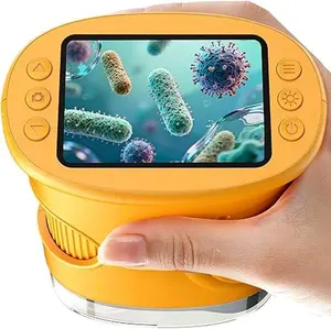 [2026 Upgrade】 1000X Handheld Microscope for Kidswith 4K 2.0" Screen, Photo & Video Camera,Rechargeable and Portable, a Fun STEM Gift & BirthdayPresent for Ages 3+