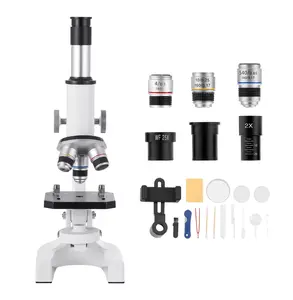 Microscope for Kids & Adults 40X-2000X -  Compound Microscope with LED, Phone Adapter, for School, Home, & Scientific Exploration Default