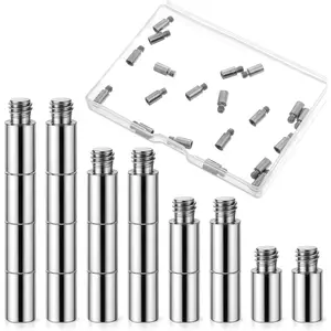 20 count Scrapbook Extension Posts Album Accessories Extension  Replacement for Binding Extending -bound Refillable Photo Album Scrapbook Screws Craft Diy Refill Pages (12 mm/ 0. Inch)