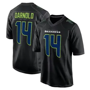 Unisex Sam Darnold Seattle Seahawks Youth Super Bowl LX Carbon Fashion Game Jersey - Black