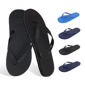 Slunza Men’s Round Toe Flip Flops Minimal Non Slip Summer Sandals for Beach Vacation