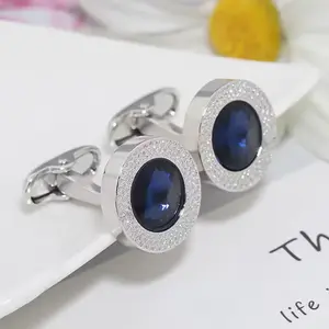 Luxury Colorful Drusy Stone Cufflinks – Men & Women Rhinestone Buttons