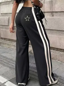 1 pack/3 pieces, women’s outdoor running pants with side stripe design fashionable and versatile for everyday wear; suitable as a holiday gift; casual sportswear Womenswear