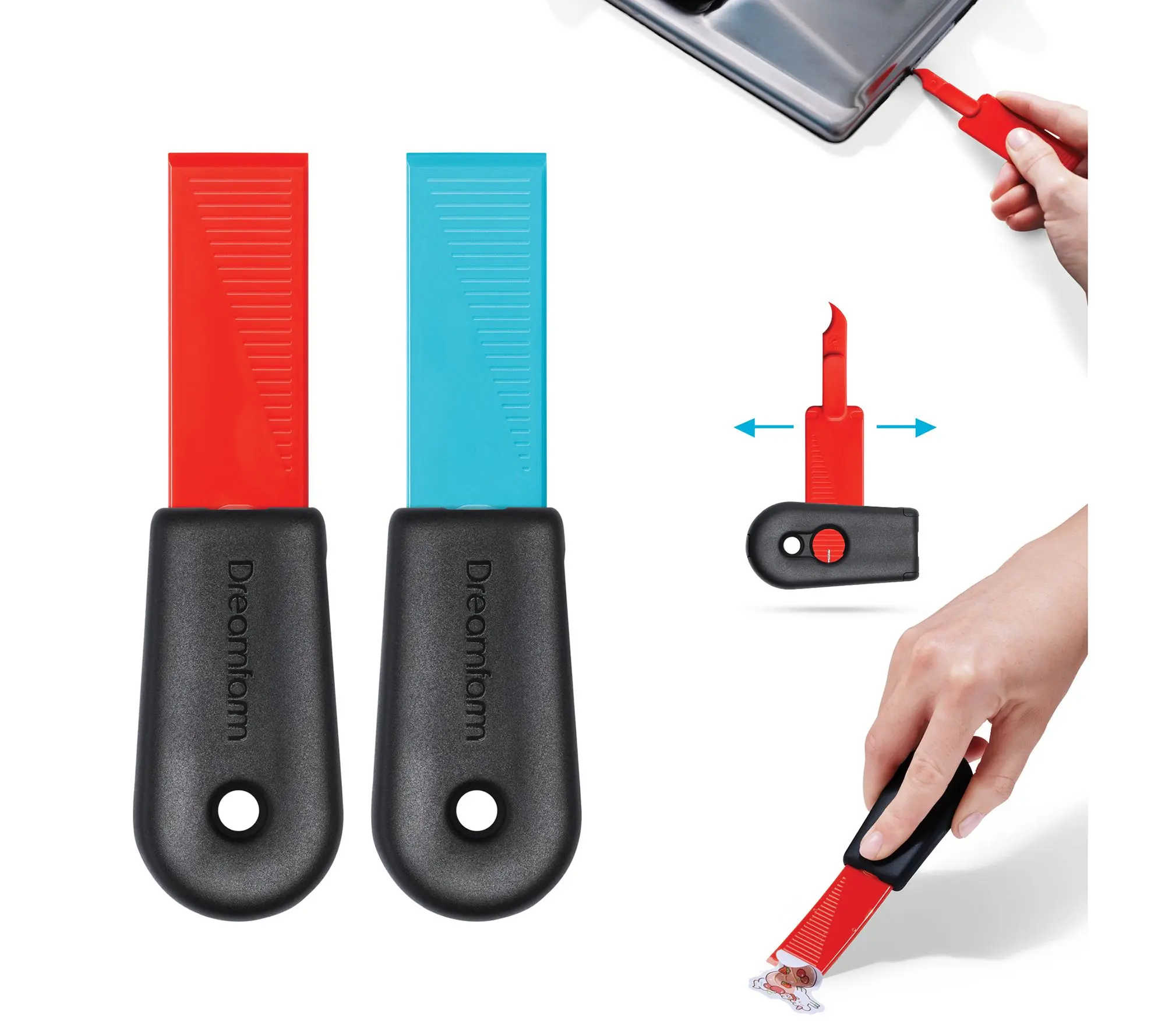 Dreamfarm Cleana Set of 4 Self Sharpening Cleaning Scraper Dreamfarm Cleana Set of 4 Self Sharpening Cleaning Scraper