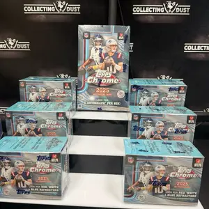 7 BOX BREAK #3320 - (1) 2025 TOPPS CHROME HOBBY, (6) 2025 TOPPS CHROME BLASTER