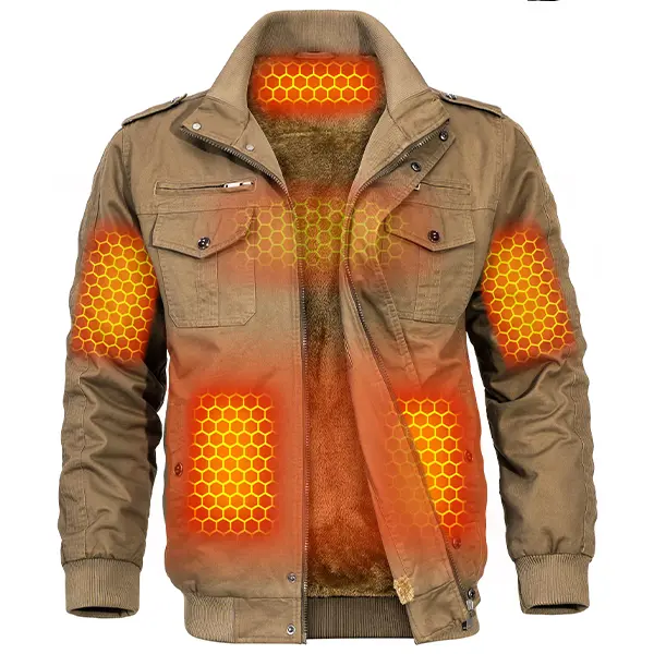 Wulcea Graphene Heated Jacket for Men 12V Fast Charge 18400mAh Large Capacity
