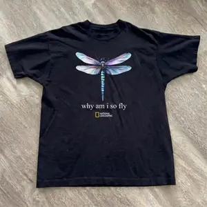 Gildan Men's and Women's T-shirt, dragonfly t-shirt, why i am so fly, Animal tee, Y2k Unisex Graphic Tees Gothic Grunge Emo Scene Amity Affliction Style Clothes Menswear Womenswear Streetwear