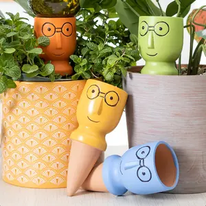 4 Pack Terracotta Watering Spikes, Vacation Self-Watering Planters Devices - Continuous Moisture with Slow Release Watering System - Perfect for Indoor Outdoor Plants (Big Head) - Home Improvement.