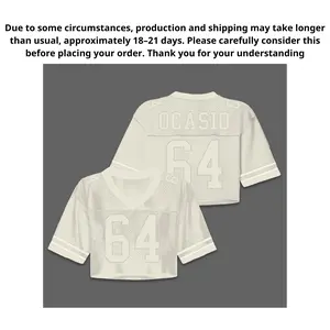 Benito Football Jersey Shirt, Longline or Crop Top Jersey, Unisex Streetwear Top, Neutral Color Sports Style Gift