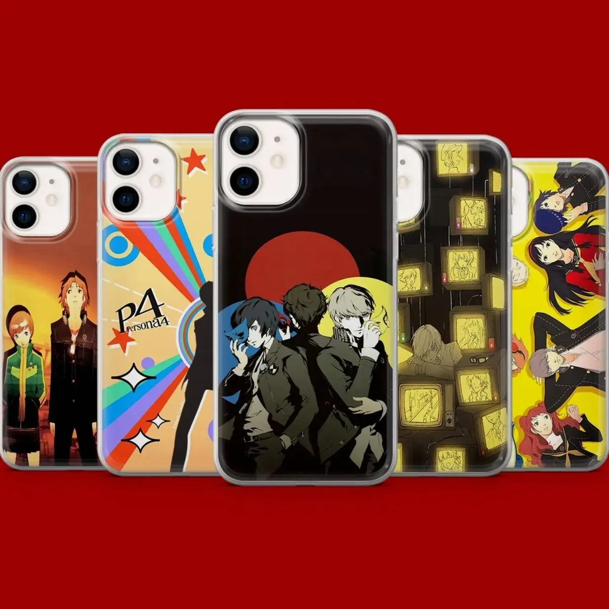 5 Ops Persona Tough Phone Case Persona 4 Anime Cover for iPhone & more