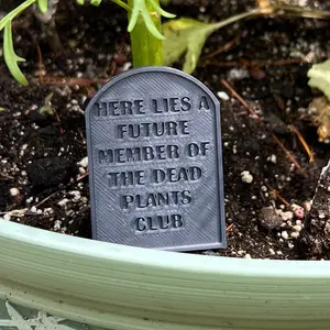 Dead Plants Club Plant Marker/Nameplate Gift