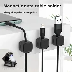 6 PCS New Magnetic Phone Charging Cable Organizer, Desktop Holder, Wall Mount Stand, Home Hook