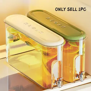 Large Capacity Beverage Dispenser with Faucet, Cold Brew Tea, Juice, Natural Fruit Drinks, Durable Ppus Plastic, /, No Power, Party Use