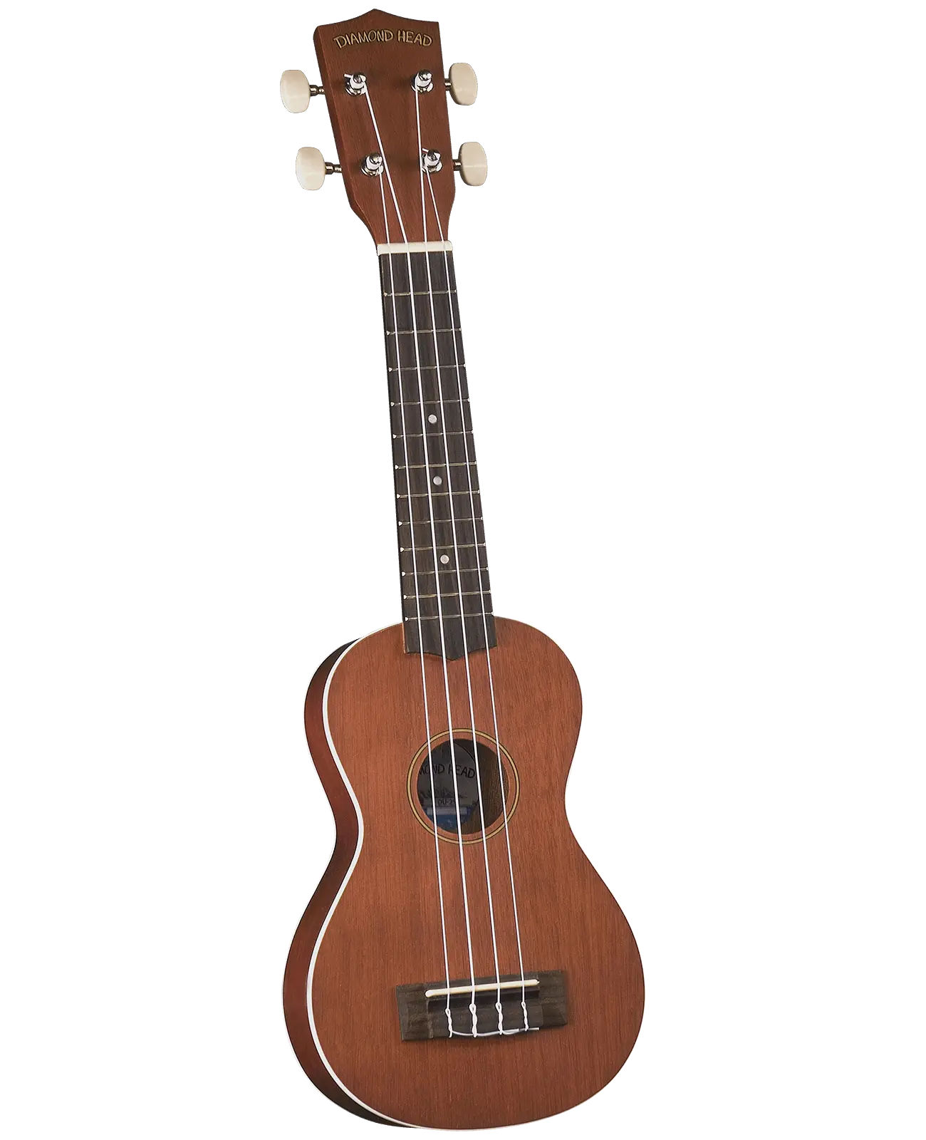 Diamond Head DU250 Natural Mahogany Soprano Ukulele with Case