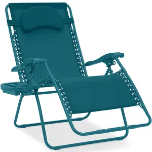 Best Choice Products Oversized Zero Gravity Chair, Folding Outdoor Patio Recliner w/ Cup Holder