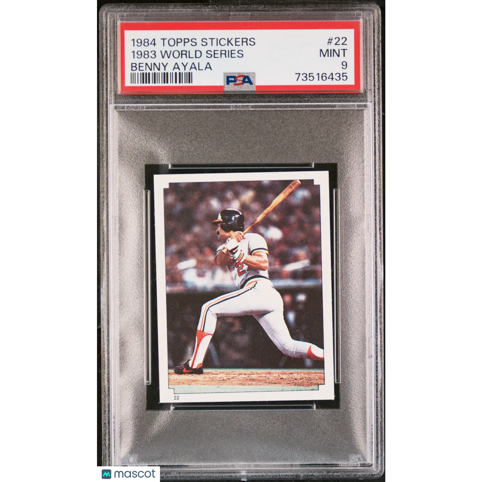 1983 World Series PSA 1984 Topps Stickers Baseball #22 9 73516435
