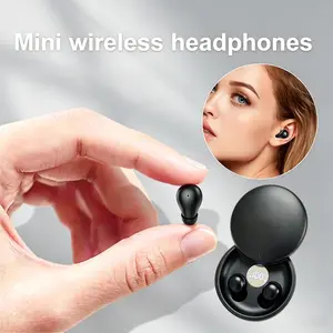 Fluffdrip SK26 Aesthetic Rechargeable Bluetooth Earbuds - Wireless Digital Sleep Headphones with Portable Charging Case, Audio Connection Port, Mechanical Premium Audio Tech Accessory