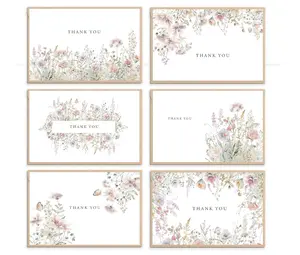 Floral Thank You Cards with Envelopes,48Pack - 4x6 Inches Thank You Notes with envelope and stickers