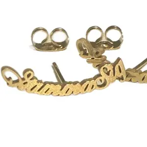 Gamma Sig Earrings 18K Gold Plated