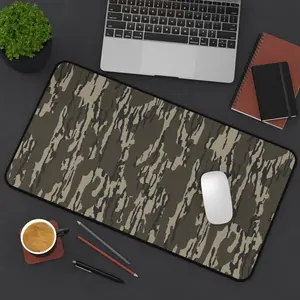 Tree Camo Desk Mat, Camouflage Office Gaming Mouse Pad