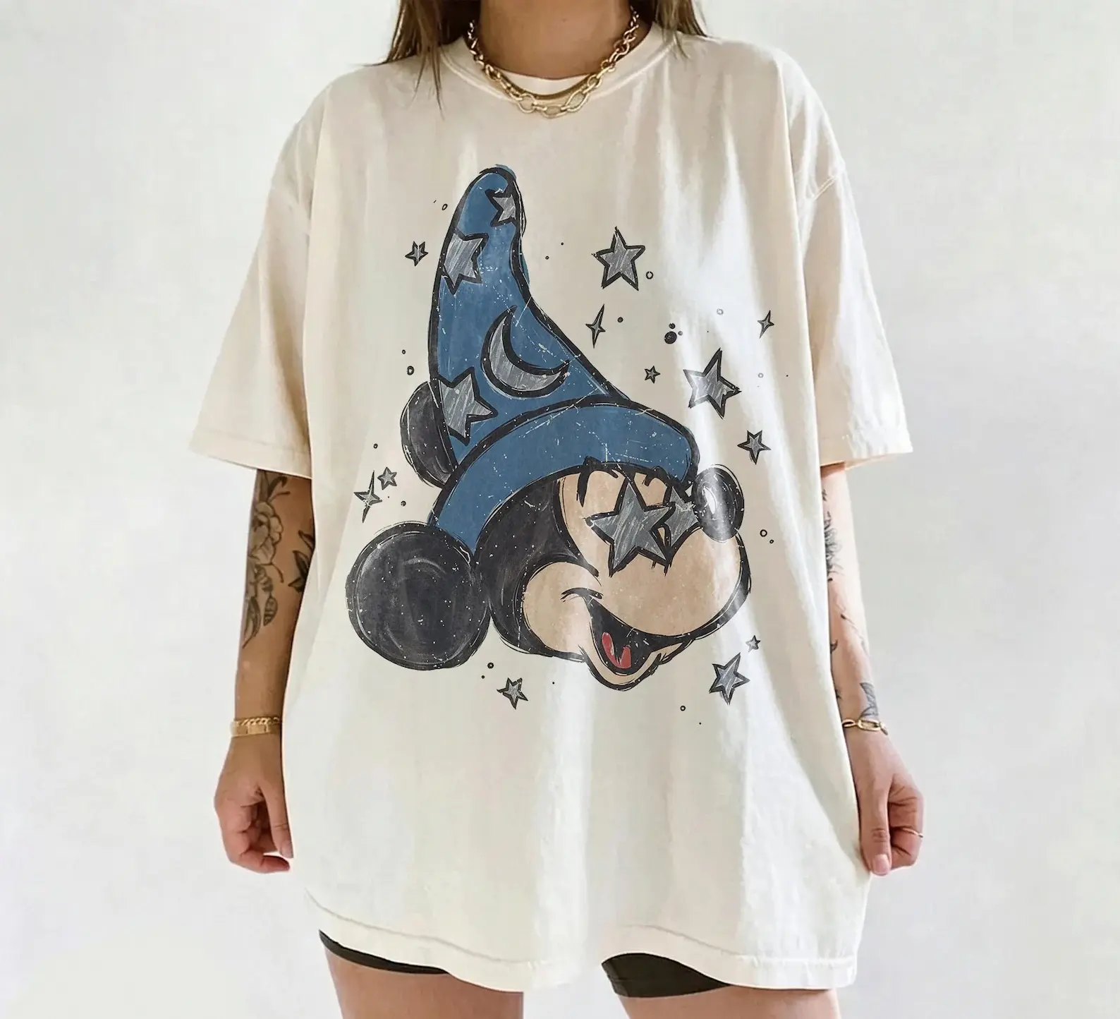 Fantasia Sorcerer Maickey Shirt, Vintage WDW Fantasa, Wizard Maickey Shirt, Magical Star Hat Tee, Fantasmic Shirt 2026