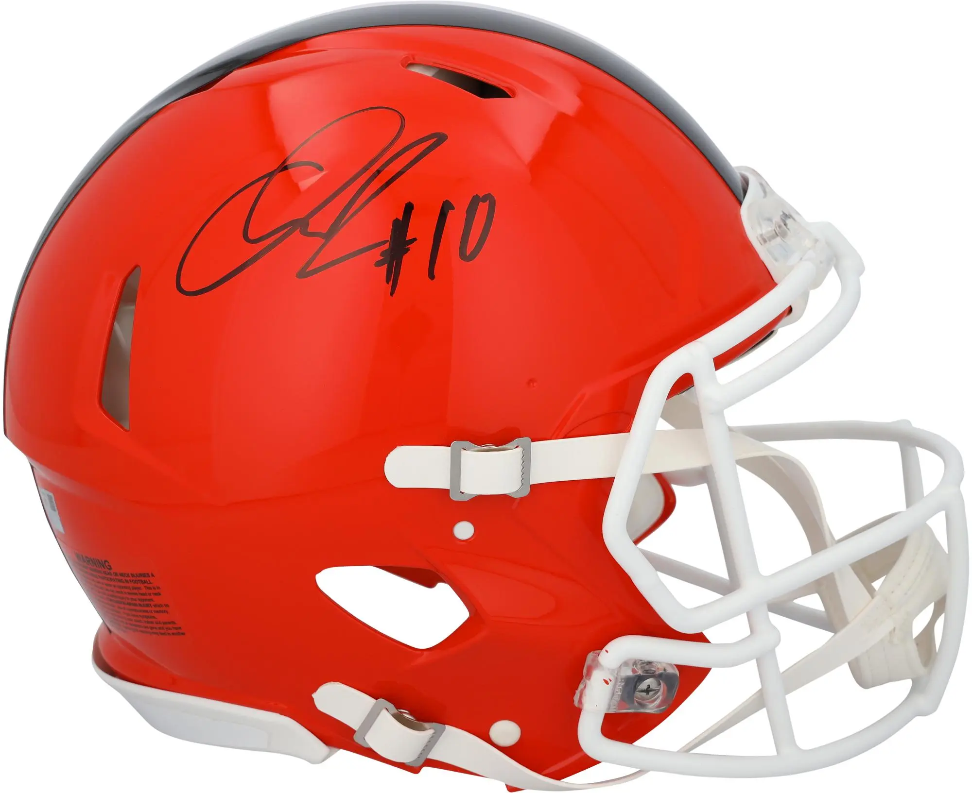 Quinshon Judkins Cleveland Browns Autographed Riddell Speed Authentic Helmet - Fanatics Authentic Certified