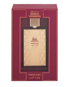 Dubai Underground | White Kiss Eau de Parfum 3.4oz for Unisex - Oriental Fruity Floral with Praline & Peach - Long-Lasting Sophisticated Luxury Fragrance - Blend of Oriental, Floral, and Fruity notes | Ideal for Day & Night Wear