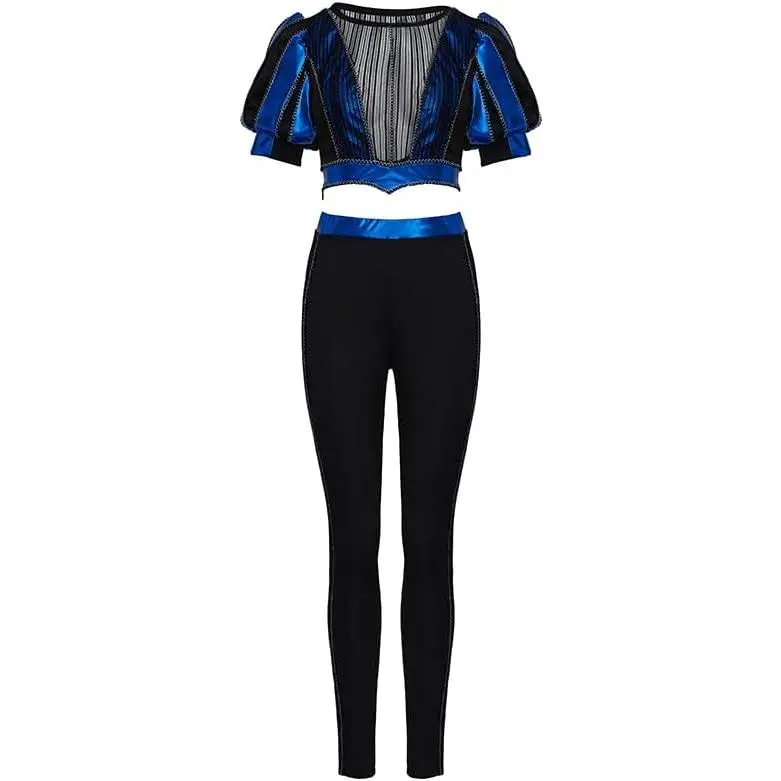 Six the Musical Catherine Parr Cosplay Costume Women's Crop Top and Pants Suit Music Festival Performance Outfit