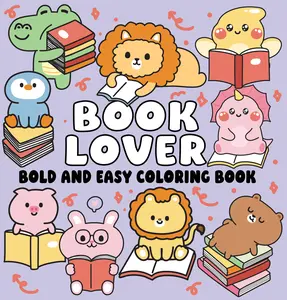 Book Lovers: Bold and Easy Coloring Book
