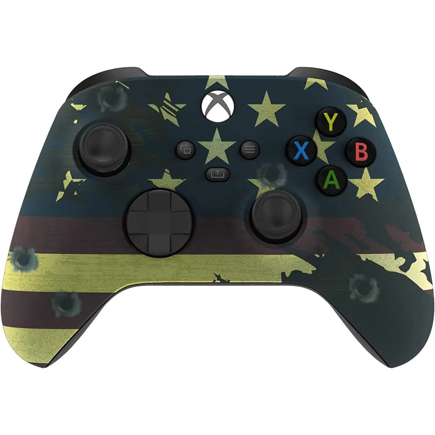 Wireless Controller for Microsoft Xbox Series X/S & Xbox One - Custom Soft Touch Feel - Custom Xbox Series X/S Controller (X/S US Flag)
