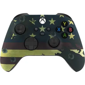 Wireless Controller for Microsoft Xbox Series X/S & Xbox One - Custom Soft Touch Feel - Custom Xbox Series X/S Controller (X/S US Flag)