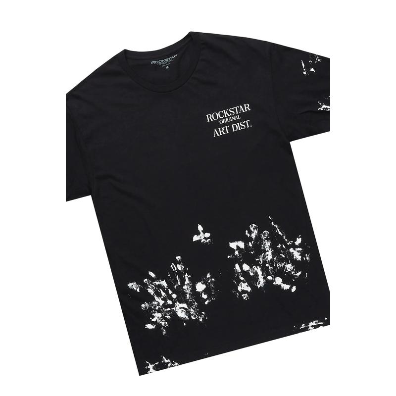 Filip Black Graphic T-Shirt Short Set