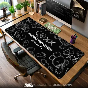 Kaws Seeing Watching Mouse Pad, Abstract Art Desk Mat, Anime Mouse Pad, Desk Mat, pc accessories.