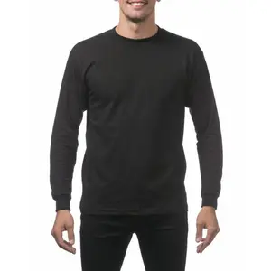 Pro Club Men's Heavyweight Cotton Long Sleeve Crew Neck T-Shirt