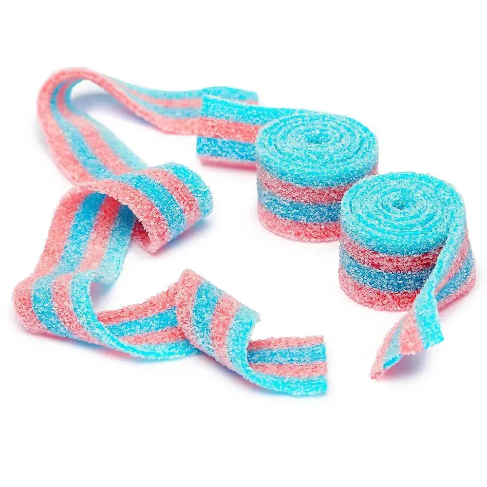 Sour Power Belts Candy - Cotton Candy: 20LB Case Sour Power Belts Candy - Cotton Candy: 20LB Case